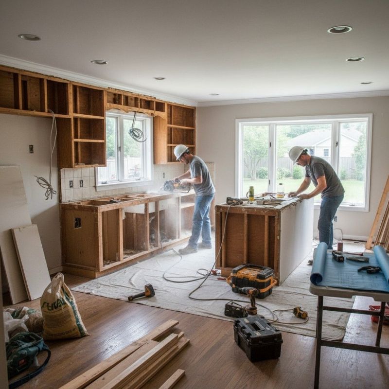 Our team working on Bathroom Remodeling projects in Walworth County, WI