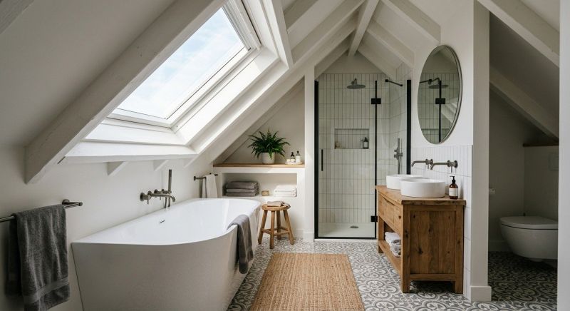 Attic Bathroom Remodeling in Walworth County, WI