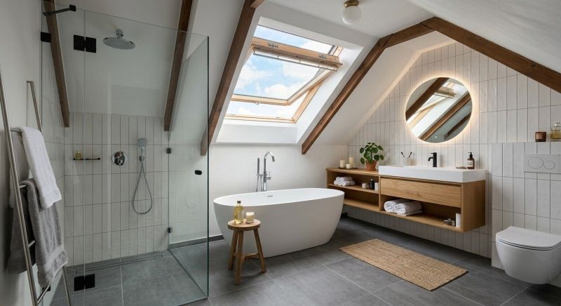 Attic Bathroom Remodeling in Walworth County, WI
