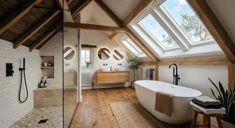 Attic Bathroom Remodeling in Walworth County, WI