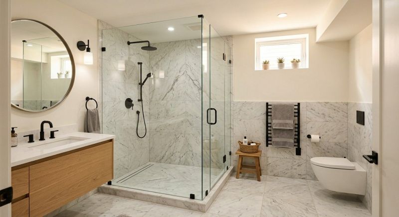 Basement Bathroom Remodeling in Walworth County, WI