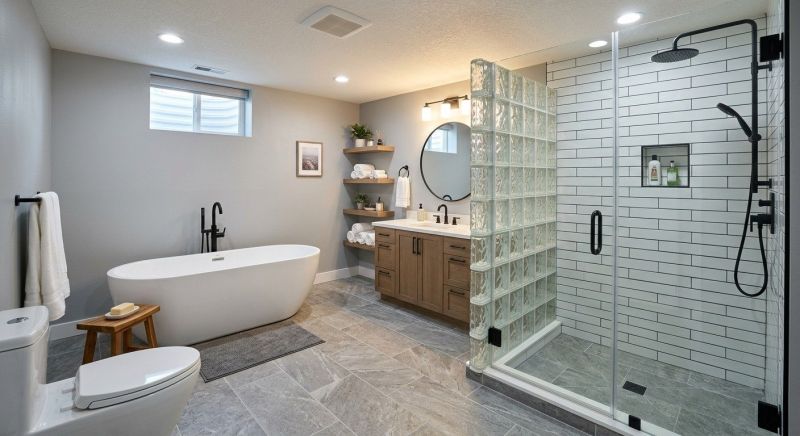 Basement Bathroom Remodeling in Walworth County, WI